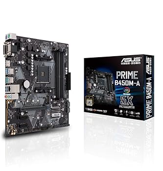 【中古】ASUS AMD B450 搭載 AM4 対応 マザーボード PRIME B450M-A 【MicroATX】【 第3世代 AMD Ryzen CPU に対応】