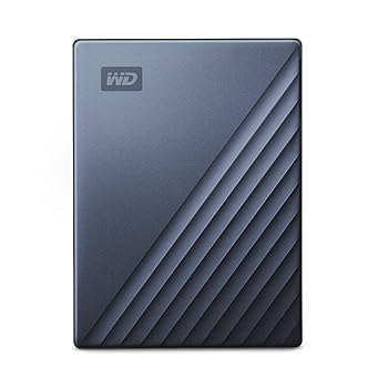【中古】ウエスタンデジタルWestern Digital WD ポータブルHDD 4TB USB Type-C ブルー My Passport Ultra 暗号化 パスワード保護 外付けハードディスク /