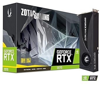 【中古】Zotac ZT-T20700A-10P ZOTAC NVIDIA Geforce GAMING RTX 2070ブロワーGDDR6 DP/HDMIチューリングVR 4K PCI Expressグラフィックカードブラック