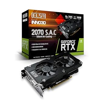 【中古】ELSA エルザ GeForce RTX 2070 S.A.C グラフィクスゲーム盤 VD6830 GD2070-8GERS