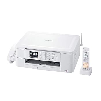 【中古】ブラザー プリンター A4 インクジェット複合機 MFC-J738DN FAX 電話機 子機1台 無線LAN
