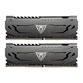 【中古】Patriot Viper Steel DDR4 3733MHz 16GB 8GB x 2枚 軽銀製ヒートシンク 事務机とっ始め用記憶装置 PVS416G373C7K
