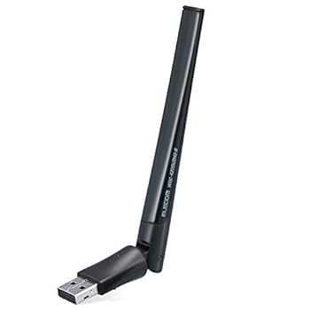 【中古】エレコム WiFi 無線LAN 子機 Wifi5 433Mbps+150Mbps 5GHz 2.4GHz USB2.0 USB-A 11ac/n/g/b/a WPCボタン ハイパワーアンテナ [Windows 10/8.1/7、