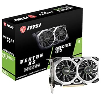 【中古】【39shop】MSI★GeForce GTX 1650 VENTUS XS 4G OC グラフィックスボード VD7207(非常に良い)|アトリエ絵利奈