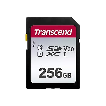 【中古】トランセンド SDカード 256GB UHS-I U3 V30 Class10 最大転送速度100MB/s【データ復旧ソフト無償提供】TS256GSDC300S-E