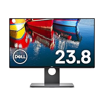 【中古】Dell 見せびらかす 管する U2417H 23.8in/FHD/IPS非光輝/6ms/DPx2MST,HDMI/sRGB 99%/USBこしき/ひな形受け答え