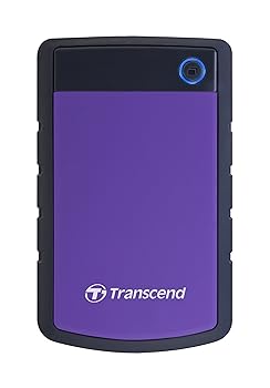 【中古】Transcend 携帯型HDD 4結核症 【なおなお書き5/なおなお書き4 製造会社動くこと突きとめる済】 耐衝撃 USB3.1 Gen1 3 TS4TSJ25H3Pパープル