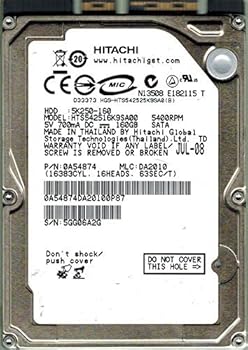 【中古】Hitachi HTS542516K9SA00 160GB P/N: 0A54874 MLC: DA2010 [並行輸入品]