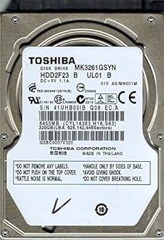 【中古】Toshiba MK3261GSYN HDD2F23 B UL01 B F/W: A0/MH001M THAILAND 320GB [並行輸入品]
