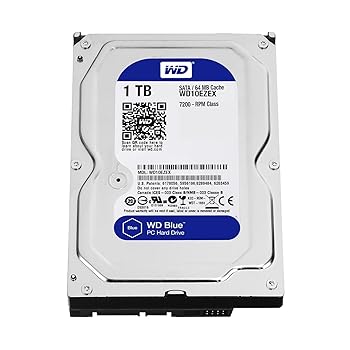 【中古】WD Blue 1TB SATA 6 Gb/s 7200 RPM 64MB Cache 3.5 Inch Desktop Hard Drive WD10EZEX [並行輸入品]