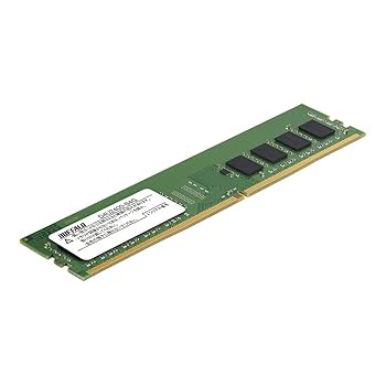 【中古】BUFFALO PC4-2400対応 288ピン DDR4 SDRAM U-DIMM D4U2400-S4G
