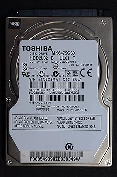 【中古】Toshiba mk6475gsx 640 GB 5.4inK RPM 2.5 \