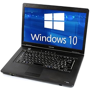 【中古】ノートパソコン 正規 Windows10 無線LAN キングソフトOffice2016 新Celeron 1.50GHz メモリ4GB HDD250GB DVDROM A4 ワイド大画面 15.6型 東芝 B4