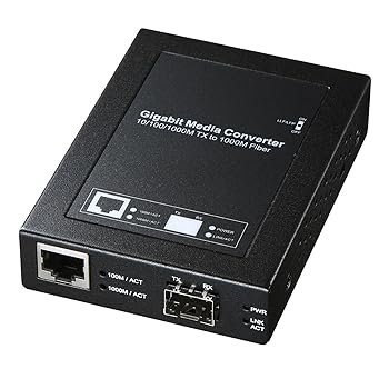 【中古】サンワサプライ 光メディアコンバータSFPモジュール・マルチ/シングルモード・ブリッジ型 LAN-EC212RF
