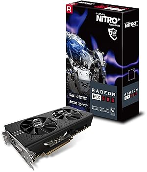 【中古】Sapphire 11265-01-20G Radeon Nitro+ Rx 580 8GB GDDR5 デュアルHDMI/DVI-D/デュアルDP うしろ側お皿 PCI-Eグラフィック歌留多