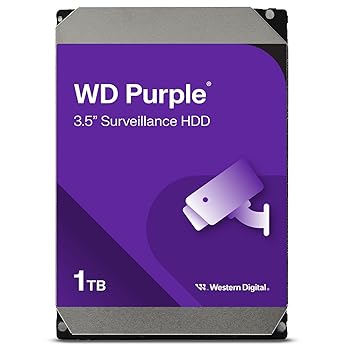 【中古】Western Digital HDD 1TB WD Purple 監視システム 3.5インチ 内蔵HDD WD10PURZ