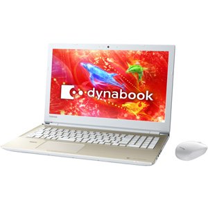 【中古】PT55DGP-BJA2 [dynabook T55/DG Core i3 4GB 1結核症_HDD BDXL 15.6 W10H64 H＆Bpremium+365 繻子ゴールド]]