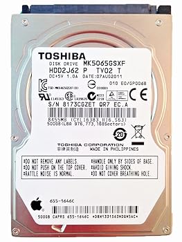 【中古】東芝 toshiba 2.5in 内蔵 固定ディスク 500GB SATA 3Gb/s 5400rpm 現ナマ 8GB 9.5粍 非AFT 512部門 hdd MK5065GSXF
