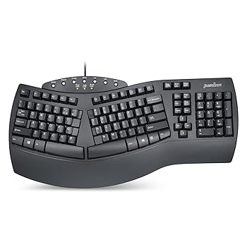 【中古】【39shop】Perixxペリックス★PERIBOARD-512BUS エルゴノミクス キーボード 有線 英語配列 フルサイズ 左右分離型 人間工学 104キー 立体カーブ 腱鞘炎防止(良い)|アトリエ絵利奈