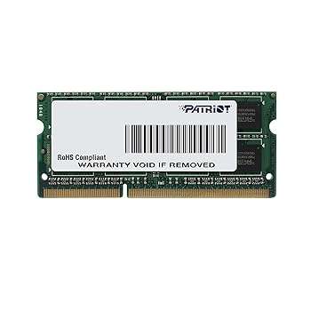 【中古】Patriot Memory DDR3 1600MHz 4GB PC3-12800 CL11 SODIMM Ultrabook ノートパソコン用メモリ 低電圧 1.35V - PSD38G1600L81S