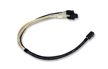 【中古】LSIロジック LSI00410 / ホスト側 SFF8643 to SATA*4 ケーブル 60cm サイドバンド対応 CBL-SFF8643-SATASB-06M