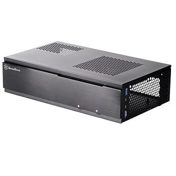 【中古】SilverStone Milo Series Mini-ITX HTPCケース ブラック SST-ML06B