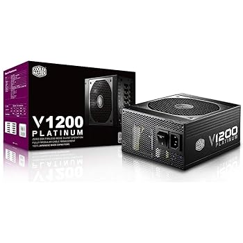 【中古】CoolerMaster V1200 Platinum 1200W PC電源ユニット 80PLUS PLATINUM 7 PS443 RSC00-AFBAG1-JP