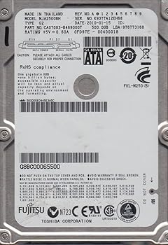 【中古】mja2500bh g2、PN ca07083-b469000t、Fujitsu 500?GB SATA 2.5ハードドライブ
