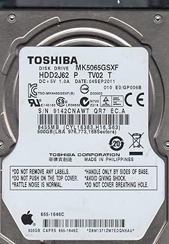 【中古】【39shop】MK5065GSXF★HDD2J62 P TV02 T 東芝 500GB SATA 2.5 ハードドライブ(良い)|アトリエ絵利奈
