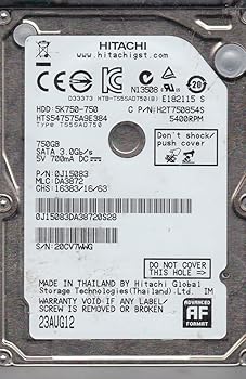 【中古】【39shop】HTS547575A9E384★PN 0J15083 MLC DA3872 Hitachi 750GB SATA 2.5 ハードドライブ(良い)|アトリエ絵利奈