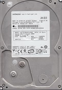 【中古】HDT721064SLA360、PN 0A39990、MLC BA3064、日立640GB SATA 3.5捉え所のない運転 内蔵ハードディスクドライブ-パソコン・周辺機器-PCパーツ