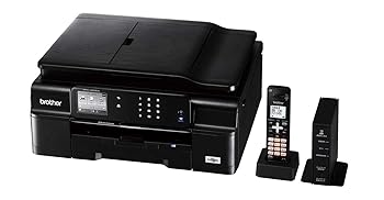 【中古】brother A4インクジェット印刷機組みあわせる機/FAX/10/12ipm/無線電話ローカルエリアネットワーク/デジタル子機1台/両面刷り上げる/ADF MFC-J897DN