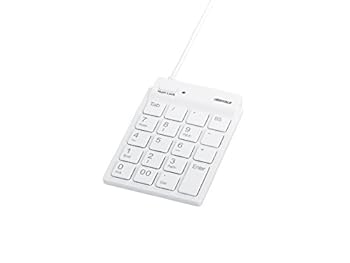 【中古】バッファロー BUFFALO スリムテンキーボード Tabキー ホワイト BSTK11WH 4,844円