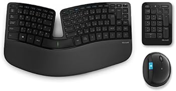【中古】マイクロソフト スカルプト エルゴノミック デスクトップ L5V-00030 : ワイヤレス キーボード マウス テンキー セット セキリュティ AES暗号化機