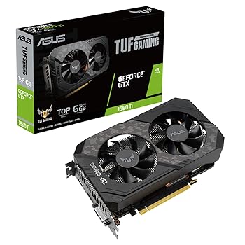 【中古】ASUS TUF Gaming GeForceR GTX 1660 Ti EVO 積み上げる映像媒体歌留多 TOP Edition 6GB GDDR6 TUF-GTX1660TI-T6G-EVO-GAMING