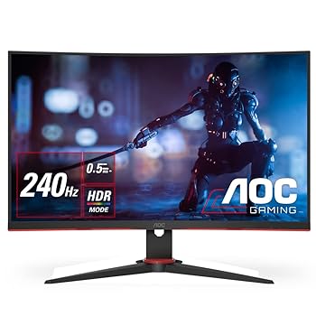 【中古】AOC ゲーミング 管する 見せびらかす C27G2ZE/11 27in/広広とした/曲面/ 240サイクル/0.5ms/VA 1500R/FHD/DP/HDMI2.0 x 2/DP1.2 x1