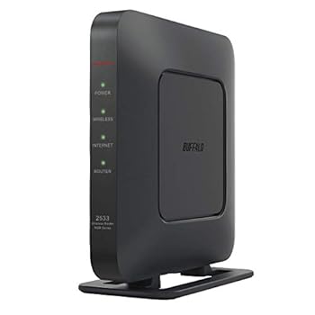 【中古】バッファロー WiFi 無線LAN ルーター WSR-2533DHPLS/NB 11ac ac2600 1733+800Mbps IPv6対応 デュアルバンド 4LDK 3階建向け 簡易パッケージ テレ