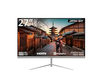 【中古】【39shop】JAPANNEXT★27型WQHD、Type-C 65W給電対応液晶モニターJN-T27WQHD-C65W USB PD USB-C(非常に良い)|アトリエ絵利奈