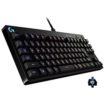 【中古】Logicool Gロジクール G PRO ゲーミングキーボード テンキーレス GXスイッチ クリッキー 有線 メカニカル キーボード 静音 日本語配列 LIGHTSYNC