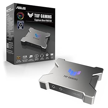 【中古】ASUS ゲームキャプチャーボックス TUF GAMING CAPTURE BOX-FHD120 1080p / 120Hz / ゲーム実況 録画 配信 会議 向け/ウェブカメラ PS5 Switch Ma