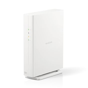 【中古】エレコム Wifi ルーター 無線LAN 最新規格 Wi-Fi6 11ax / 11ac IPv6対応 IPoE AX3000 2402+574Mbps 有線Giga 縦置き・壁掛け対応 ビームフォーミ