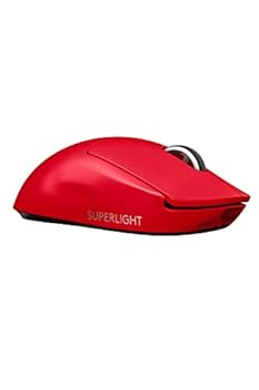 【中古】【39shop】Logicool★G PRO X SUPERLIGHT ワイヤレス ゲーミングマウス G-PPD-003WL-RD 軽量 63g未満 LIGHTSPEED HERO 25Kセンサー POWERPLAY 無線 充電 対(非常に良い)｜アトリエ絵利奈
