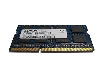 【中古】Elpida 2 GB pc3 ? 8500s ddr3 SDRAM SO - DIMMメモリ