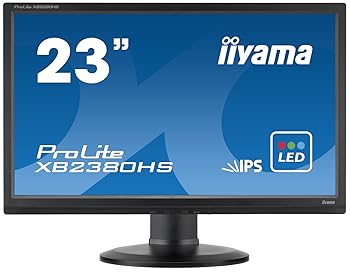 【中古】【39shop】iiyama★昇降・ピボット機能対応 IPS方式パネル+ホワイトLEDバックライトを搭載 23型ワイド液晶ディスプレイ ProLite XB2380HS(良い)|アトリエ絵利奈