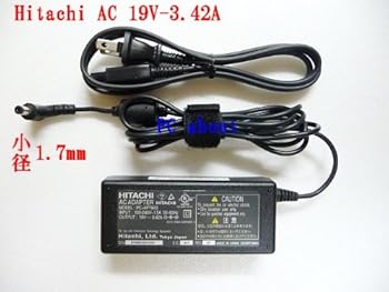 【中古】Acer Aspire TravelMate Timeline eMachines Gateway 日立製 19V 3.42A 65W小内徑：1.7mm対応互換ACアダプター
