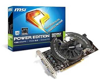 【中古】MSI社製 NVIDIA Geforce GTX650Ti GPU搭載ビデオカード N650GTX-Ti Cyclone II PE OC オーバークロックモデル
