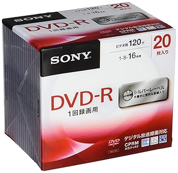 【中古】ソニー ビデオ用DVD-R CPRM対応 120分 1-16倍速 5mmケース 20枚パック 20DMR12MLDS