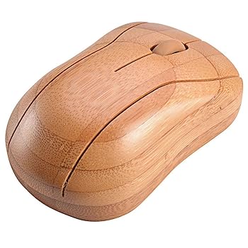 【中古】竹製 無線マウス High quality handmade Bamboo computer mouse