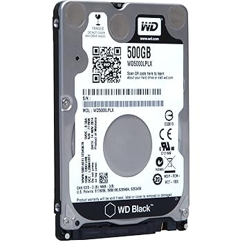 【中古】【39shop】WD★ブラック WD5000LPLX 500 GB 2.5インチ 内蔵ハードドライブ - SATA - 7200 rpm - 32 MB バッファ - ポータブル - バルク - WD5000LPLX(良い)|アトリエ絵利奈