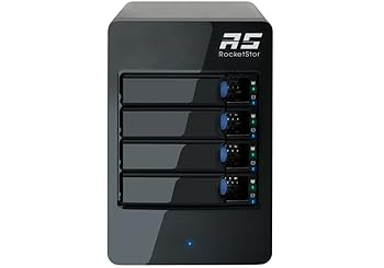 【中古】HighPointハイポイント ストレージ拡張エンクロージャー 4ベイ Mini-SAS タワー型 RocketStor 6414S